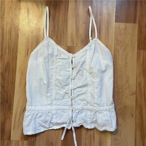 Brandy Melville button down prairie tank top